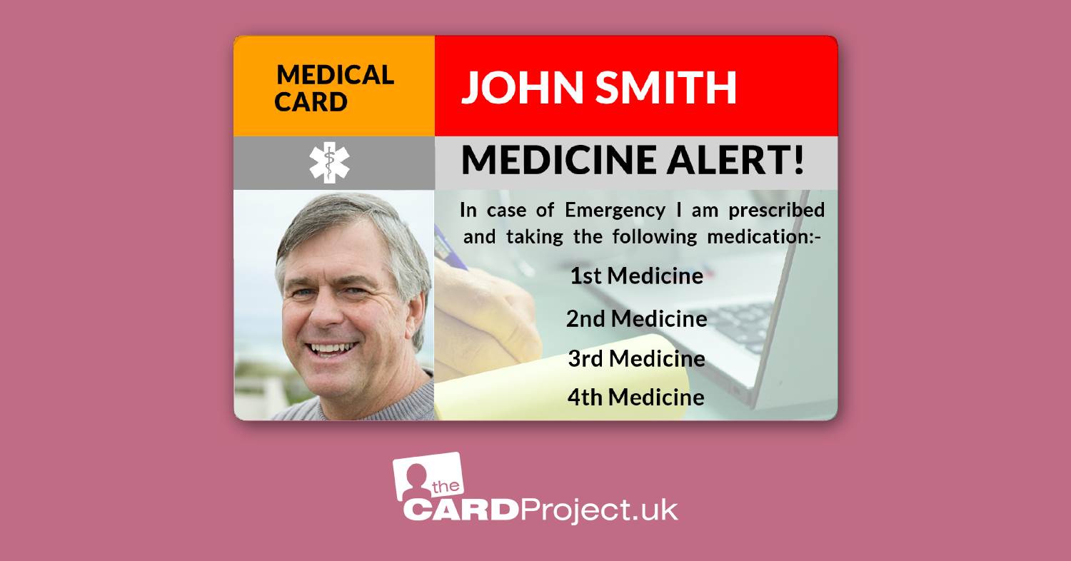 Create Your Own Medicine Alert Photo ID Card 